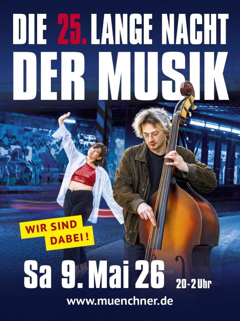 Plakat für die 25. Lange Nacht der Musik
